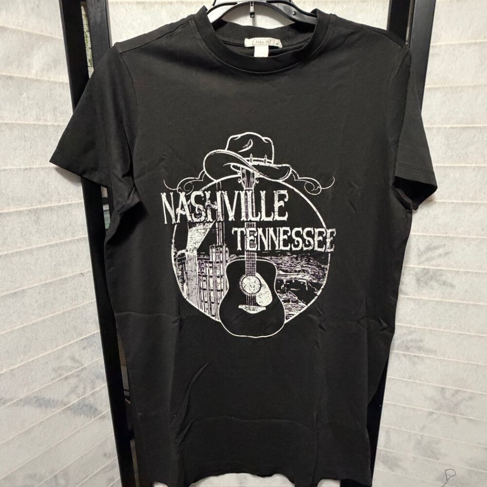 Full Tilt Tillys Nashville Tennessee Music City‎ Graphic T-Shirt XS New Tags - Picture 2 of 7